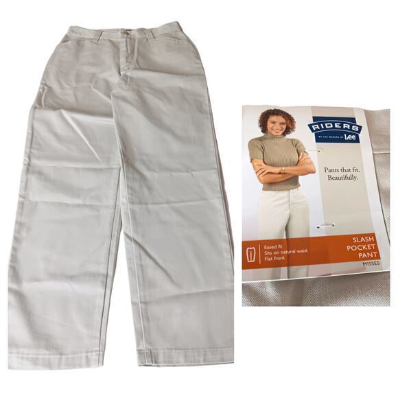 LEE VINTAGE Y2K Women's Chino Pants Khakis NEW Old Stock Size‎ 8 29x31.5 - Picture 11 of 11